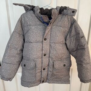 Boys gray Gap Kids Puffer Jacket
